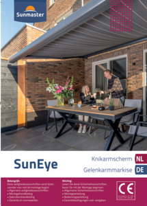knikarm-terrasscherm SunEye (XL)