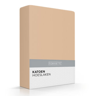 Romanette hoeslaken 140 x 200 wit, 25 cm hoog rondom elastiek