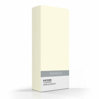 Romanette topper hoeslaken 140 x 200 cm.