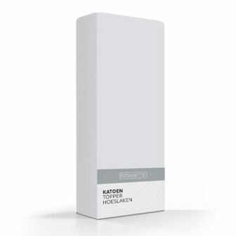 Romanette topper hoeslaken 200 x 220 cm
