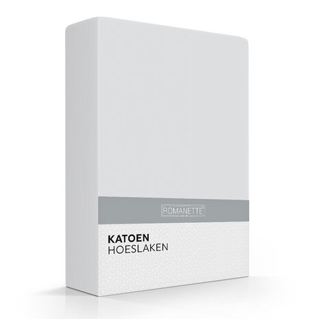 Romanette hoeslaken 140 x 200 wit, 25 cm hoog rondom elastiek