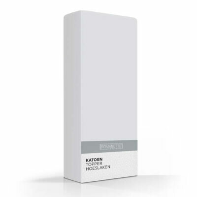 Romanette topper hoeslaken 200 x 220 cm